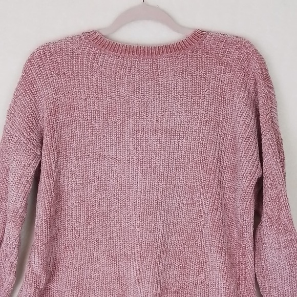 Pallette Plush Chunky knit Sweater Size Medium in Pink - Picture 6 of 9